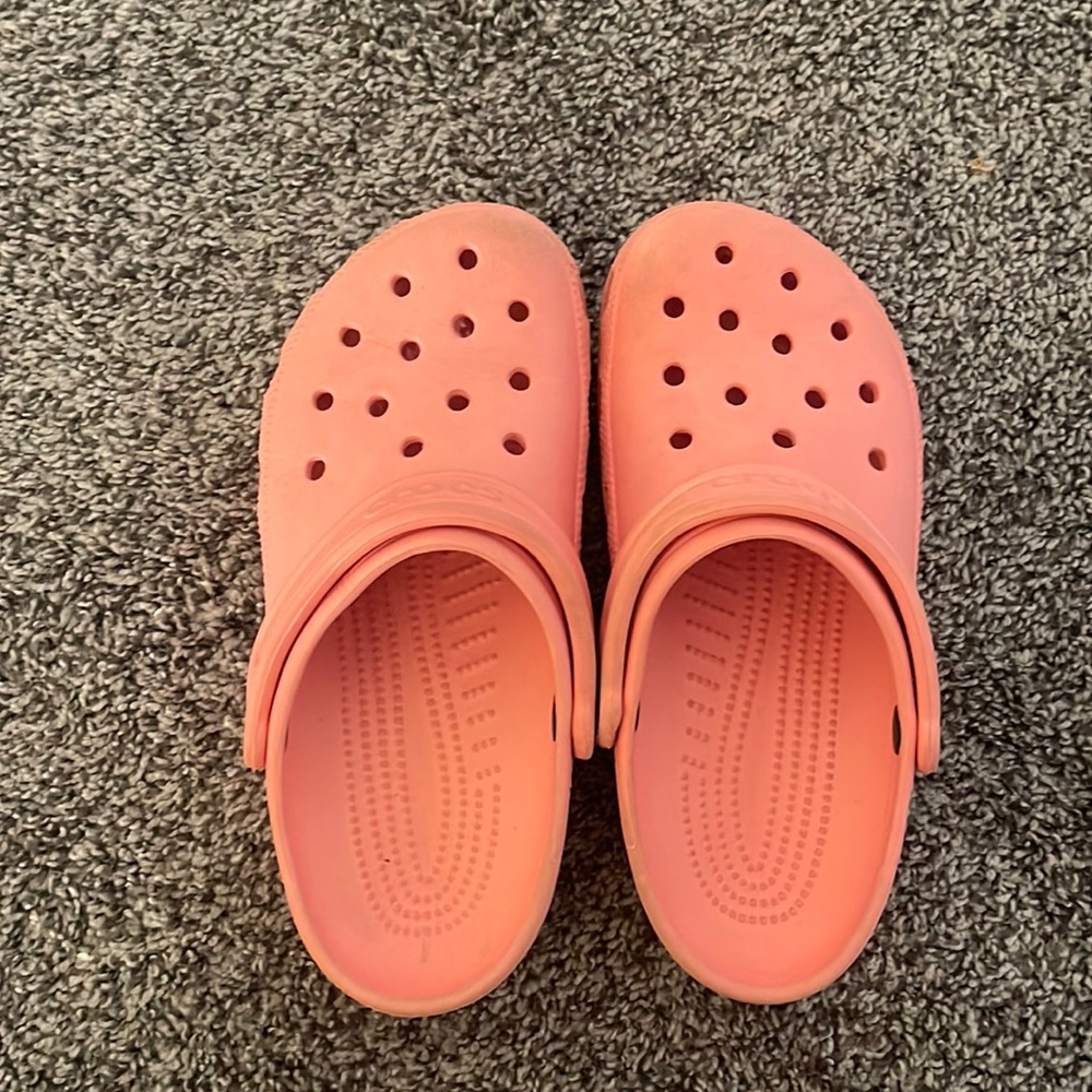 Coral CROCS- Size 8 W